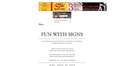 Desktop Screenshot of funwithsignsblog.com