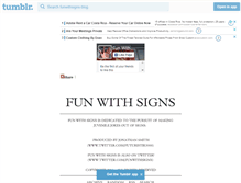 Tablet Screenshot of funwithsignsblog.com